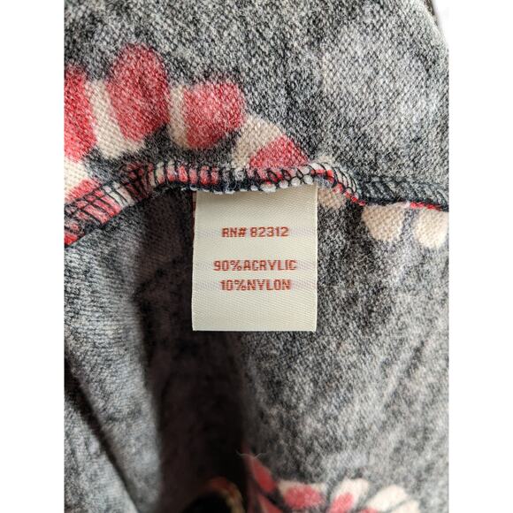 Aryeh by Anthropologie Floral Starburst Dress Small Red‎ Gray Retro Mod 60s Mini - Picture 5 of 13